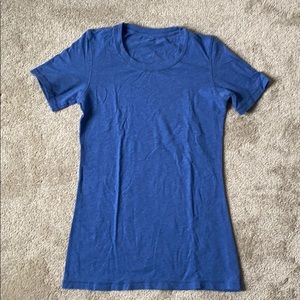 Lululemon blue love tee shirt
